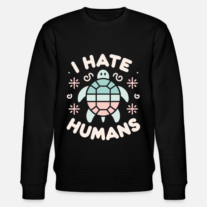 Turtle Sea Turtle Turtle Animal - Stanley/Stella CHANGER Unisex Organic Sweatshirt - black