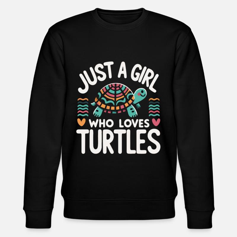 Turtle Sea Turtle Turtle Animal - Stanley/Stella CHANGER Unisex Organic Sweatshirt - black