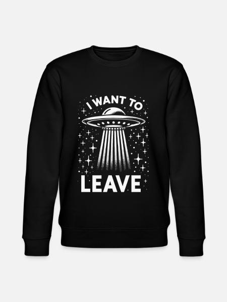 Alien UFO Aliens Außerirdischer - Stanley/Stella CHANGER Unisex Organic Sweatshirt - black