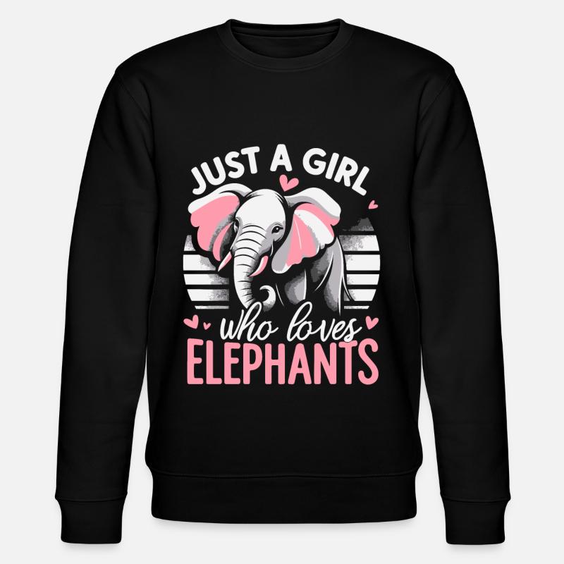 Elephant Animal Elephant Zoo - Stanley/Stella CHANGER Unisex Organic Sweatshirt - black
