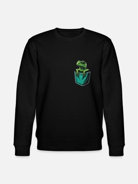 Lizard Reptile Lizards Animal - Stanley/Stella CHANGER Unisex Organic Sweatshirt - black
