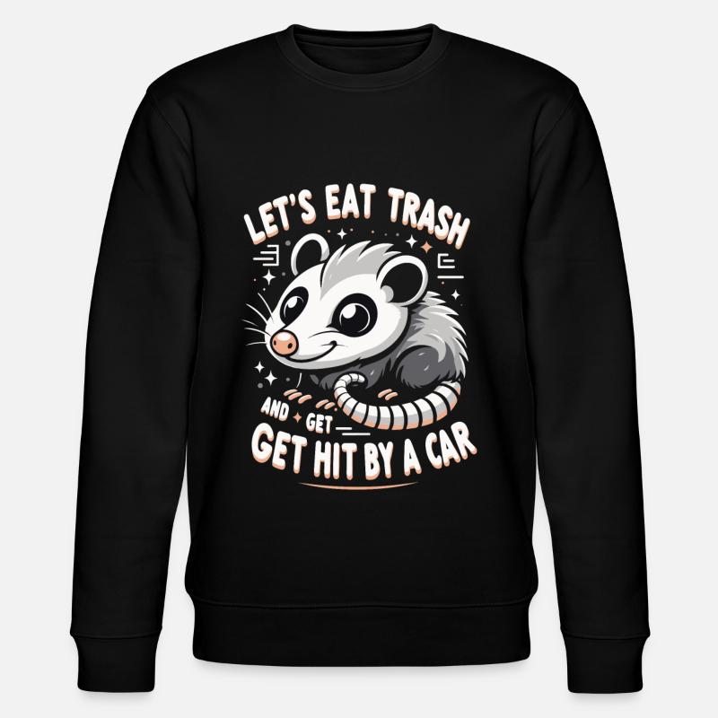 Opossum Possum Tier - Stanley/Stella Unisex Bio-Sweatshirt CHANGER  - Schwarz