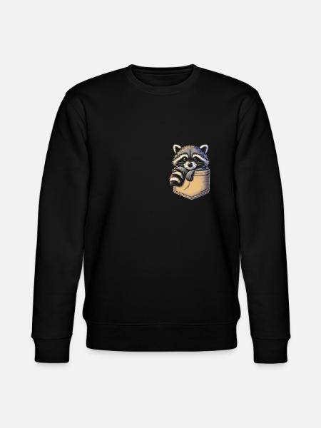 Raccoon - Stanley/Stella CHANGER Unisex Organic Sweatshirt - black