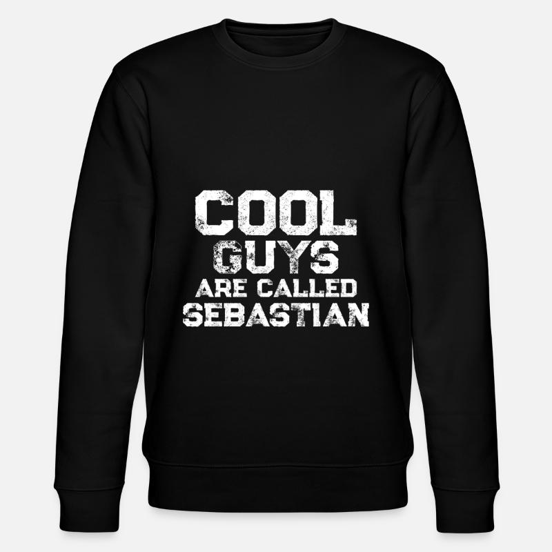 Cool guys are called Sebastian - Stanley/Stella Unisex Bio-Sweatshirt CHANGER  - Schwarz