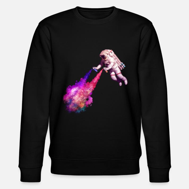 Sternschnuppen - Stanley/Stella Unisex Bio-Sweatshirt CHANGER  - Schwarz