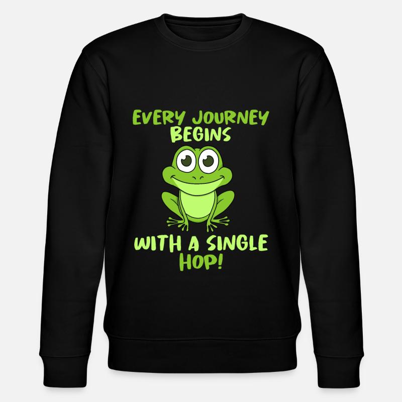 Frog - Stanley/Stella CHANGER Unisex Organic Sweatshirt - black