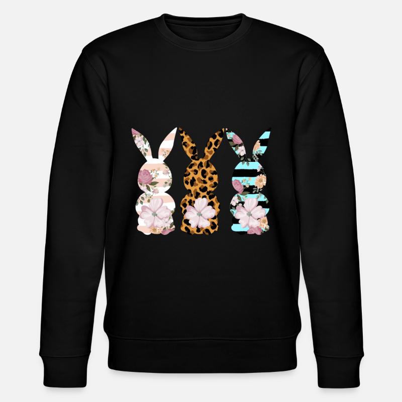 Ostern - Stanley/Stella Unisex Bio-Sweatshirt CHANGER - Schwarz
