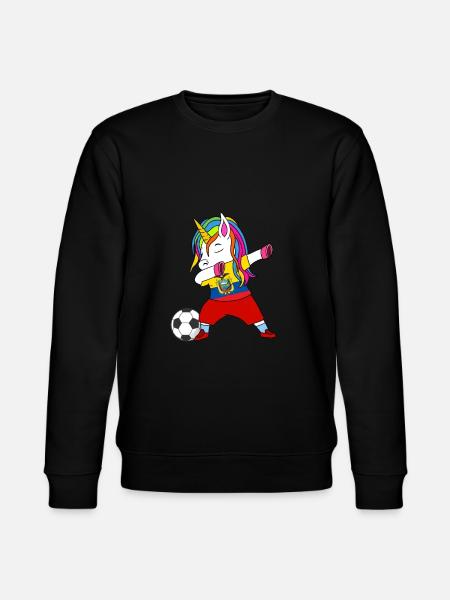 Ecuador football-dabbing gift - Stanley/Stella CHANGER Unisex Organic Sweatshirt - black