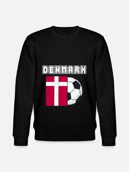 Danmarks fodboldhold flag gave - Stanley/Stella økologisk unisex-sweatshirt CHANGER  - sort