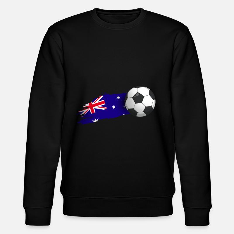 Australien-fußball-geschenk - Stanley/Stella Unisex Bio-Sweatshirt CHANGER  - Schwarz