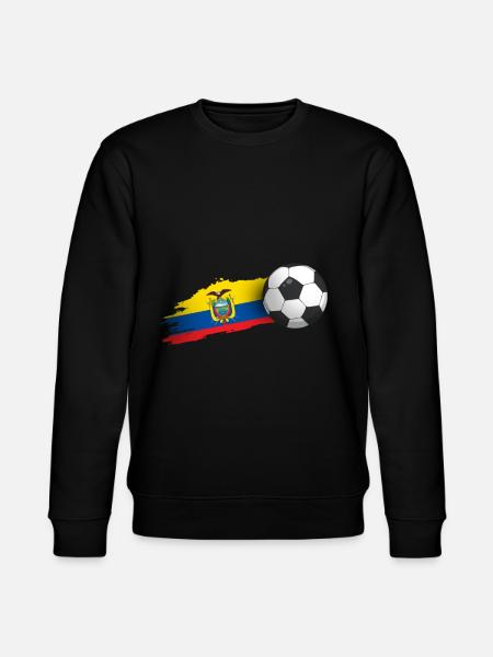 Ecuador football gift - Stanley/Stella CHANGER Unisex Organic Sweatshirt - black