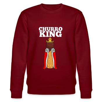 Churro Gift Mexico Nourriture - Sweat bio CHANGER Stanley/Stella Unisexe - bordeaux - Devant - Nik (191cm) & Marisol (170cm)