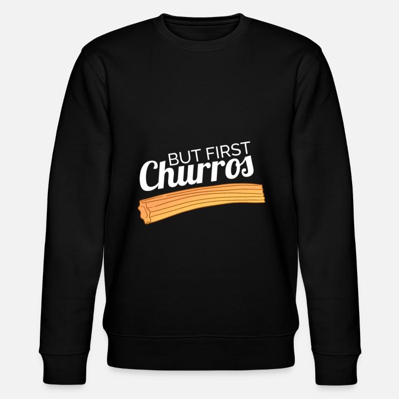 Churro Geschenk Mexico Essen - Stanley/Stella Unisex Bio-Sweatshirt CHANGER  - Schwarz
