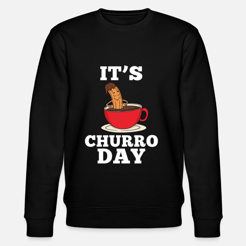 Churro Geschenk Mexico Essen - Stanley/Stella Unisex Bio-Sweatshirt CHANGER - Schwarz