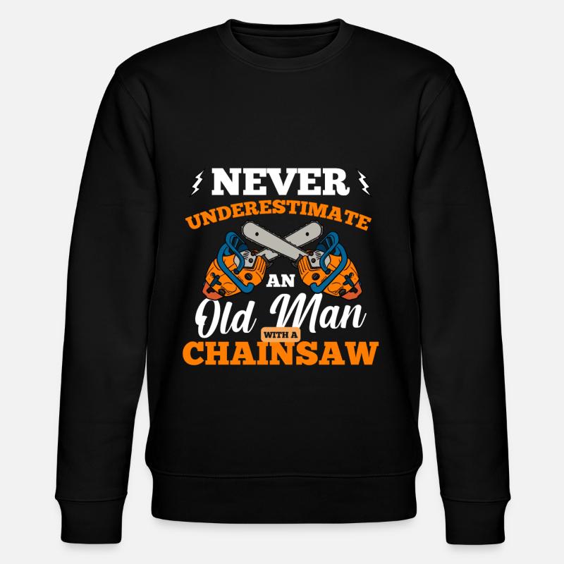 Chainsaw Gift - Stanley/Stella CHANGER Unisex Organic Sweatshirt - black