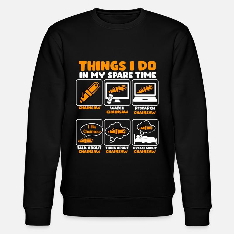 Tronçonneuse - Sweat bio CHANGER Stanley/Stella Unisexe - noir