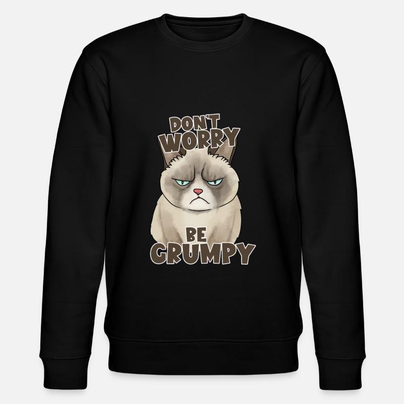 Don't worry, - Stanley/Stella CHANGER Unisex Organic Sweatshirt - black