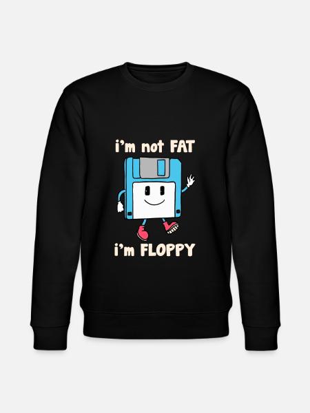 Floppy Disk Witz Joke - Stanley/Stella Unisex Bio-Sweatshirt CHANGER  - Schwarz