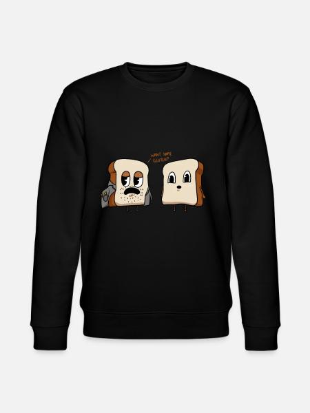 Gluten Bread - Stanley/Stella CHANGER Unisex Organic Sweatshirt - black