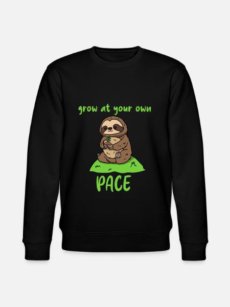 Grow at your own pace - Stanley/Stella CHANGER Unisex Organic Sweatshirt - black
