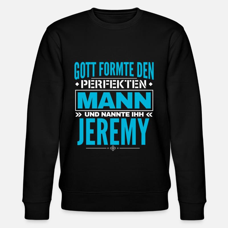 Jeremy Name Design - Stanley/Stella Unisex Bio-Sweatshirt CHANGER  - Schwarz