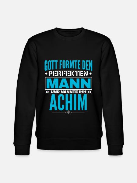 Achim Name Design - Stanley/Stella Unisex Bio-Sweatshirt CHANGER - Schwarz