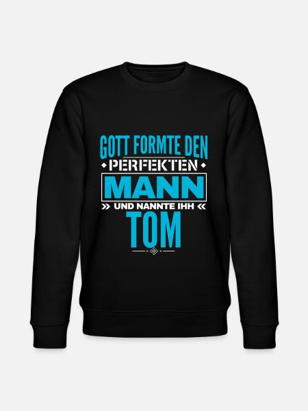 Tom Name Design - Stanley/Stella Unisex Bio-Sweatshirt CHANGER - Schwarz