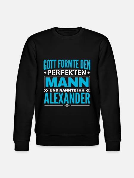 Alexander Name Design - Stanley/Stella Unisex Bio-Sweatshirt CHANGER - Schwarz