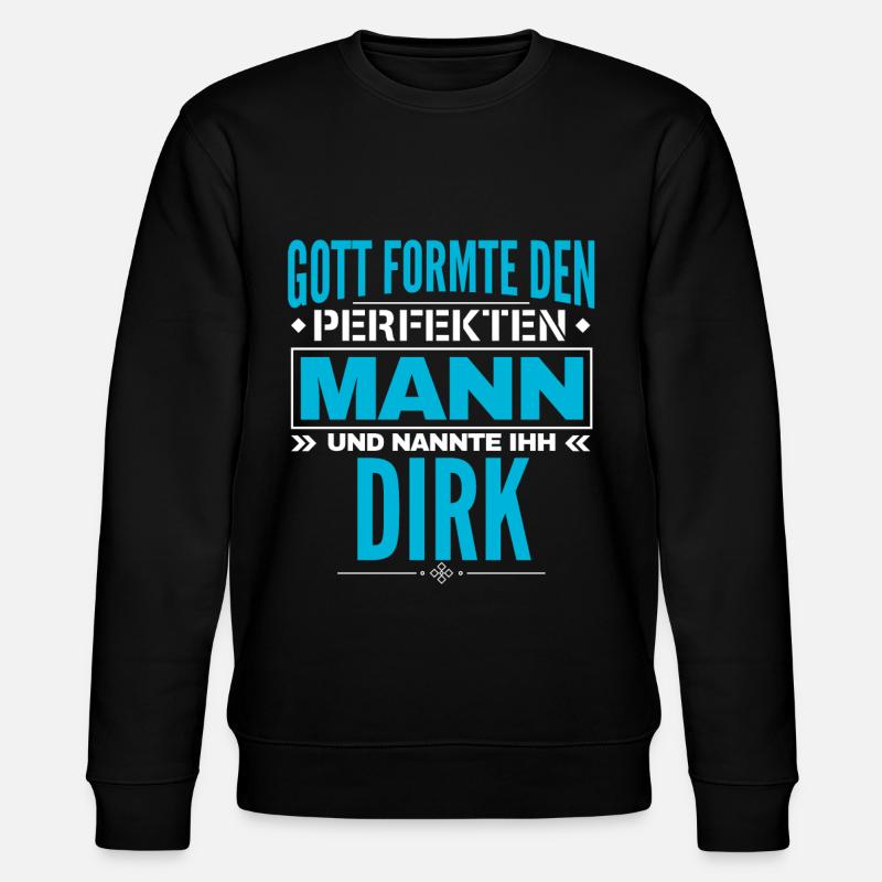 Dirk Name Design - Stanley/Stella Unisex Bio-Sweatshirt CHANGER  - Schwarz