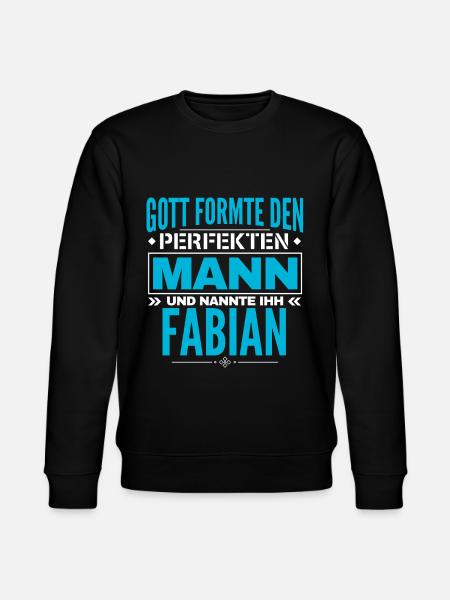 Fabian Name Design - Stanley/Stella Unisex Bio-Sweatshirt CHANGER - Schwarz