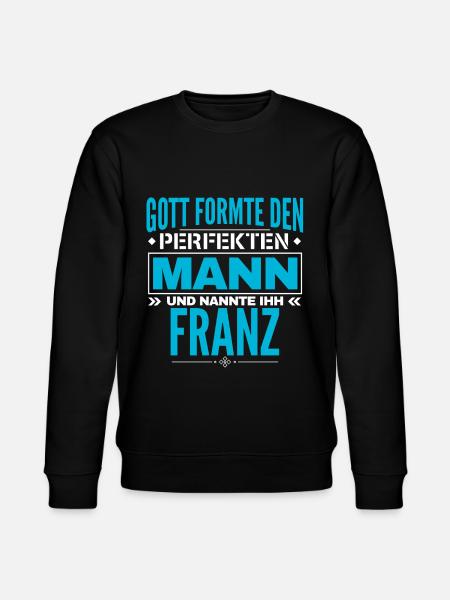 Franz Name Design - Stanley/Stella Unisex Bio-Sweatshirt CHANGER  - Schwarz
