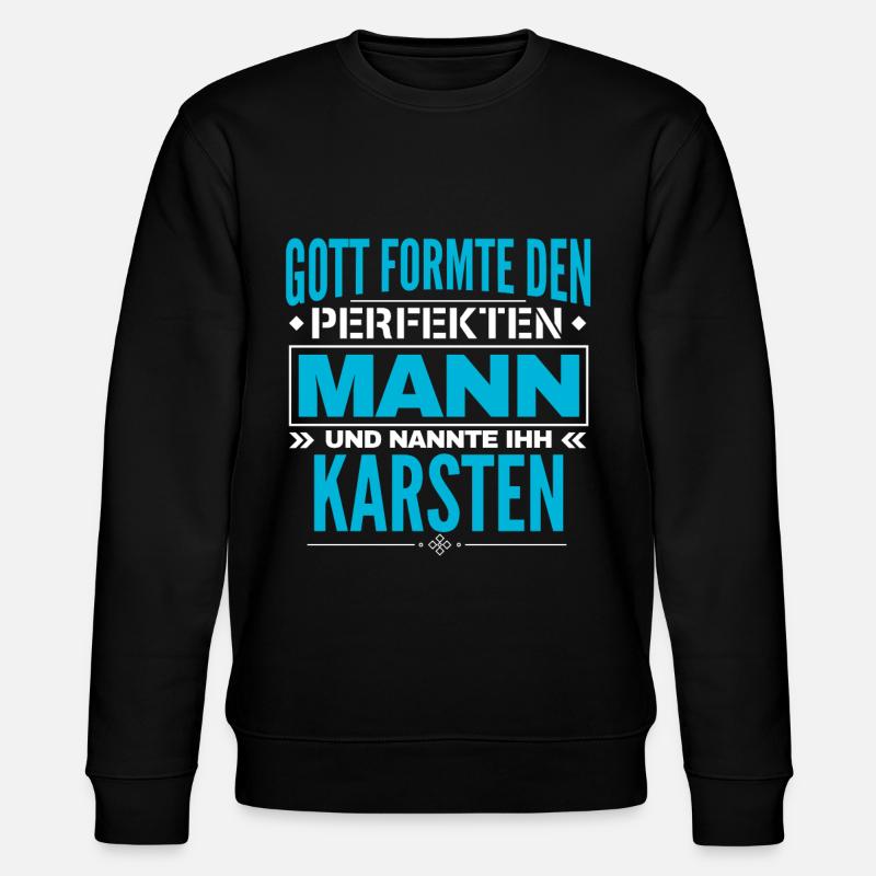 Karsten Name Design - Stanley/Stella Unisex Bio-Sweatshirt CHANGER - Schwarz