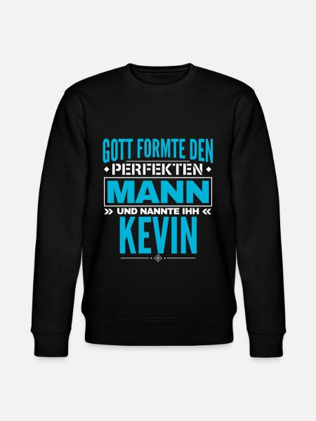 Kevin Name Design - Stanley/Stella Unisex Bio-Sweatshirt CHANGER - Schwarz