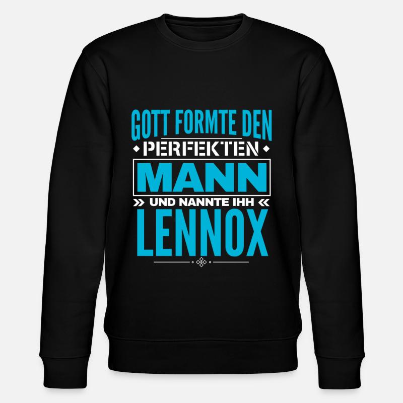 Lennox Name Design - Stanley/Stella Unisex Bio-Sweatshirt CHANGER  - Schwarz