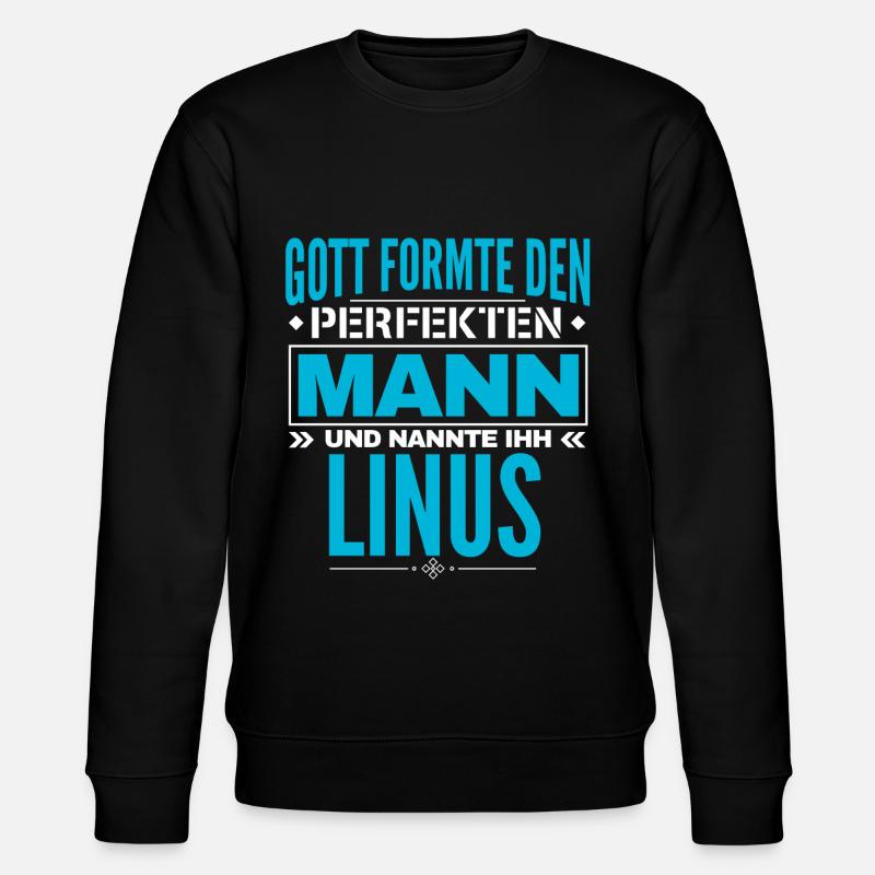 Linus Name Design - Stanley/Stella Unisex Bio-Sweatshirt CHANGER  - Schwarz