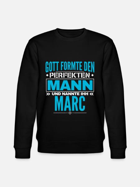 Marc Name Design - Stanley/Stella Unisex Bio-Sweatshirt CHANGER  - Schwarz