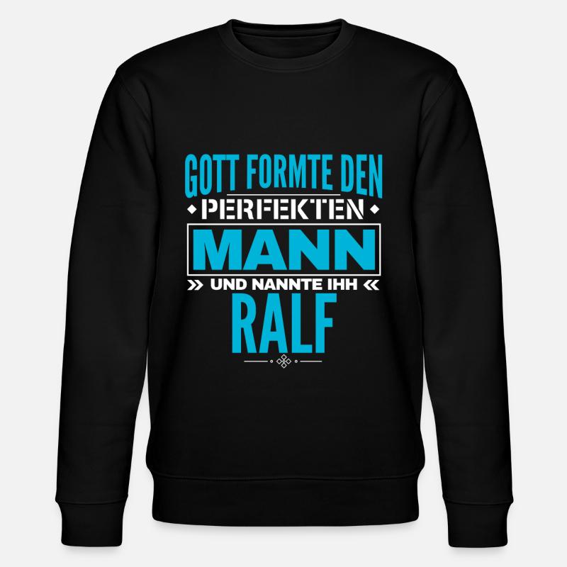 Ralf Name Design - Stanley/Stella Unisex Bio-Sweatshirt CHANGER  - Schwarz