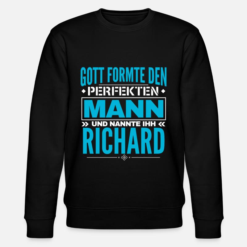 Richard Name Design - Stanley/Stella Unisex Bio-Sweatshirt CHANGER  - Schwarz