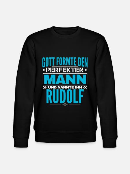 Rudolf Name Design - Stanley/Stella Unisex Bio-Sweatshirt CHANGER - Schwarz