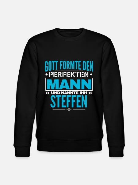 Steffen Name Design - Stanley/Stella Unisex Bio-Sweatshirt CHANGER  - Schwarz