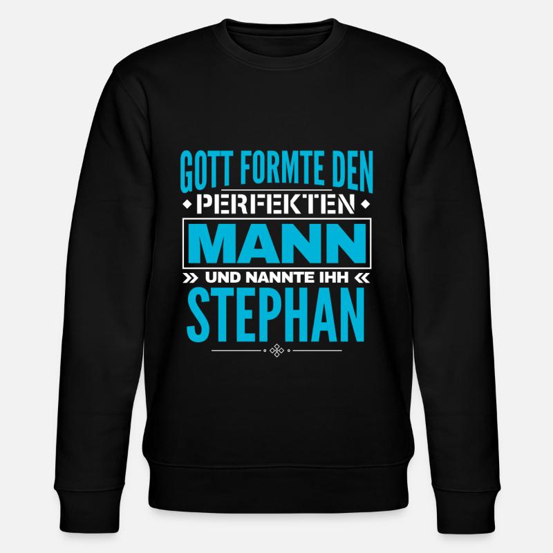 Stephan Name Design - Stanley/Stella Unisex Bio-Sweatshirt CHANGER  - Schwarz