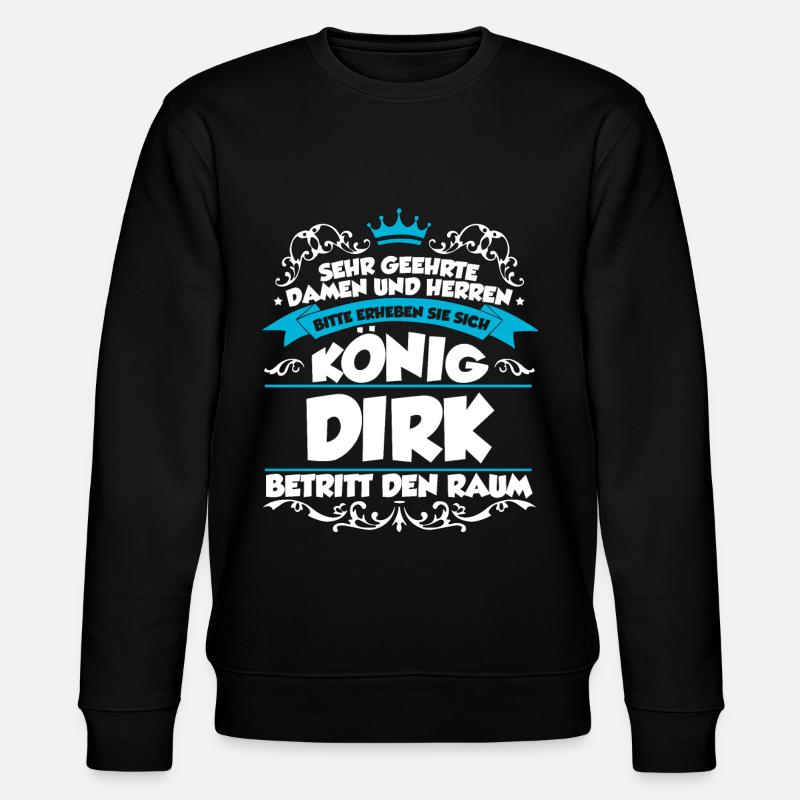 Dirk Name Design - Stanley/Stella Unisex Bio-Sweatshirt CHANGER  - Schwarz