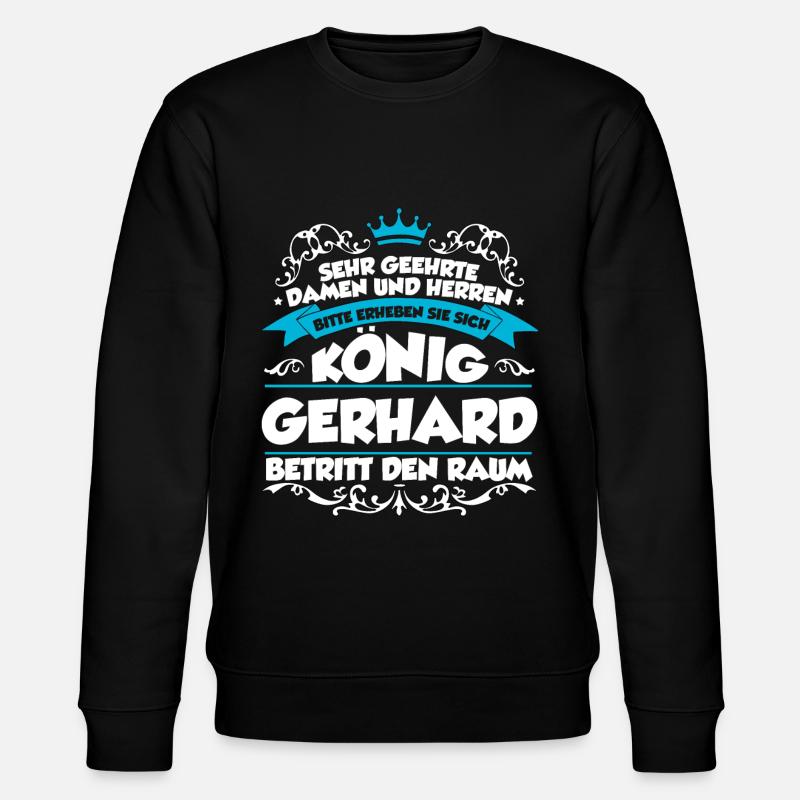 Gerhard Name Design - Stanley/Stella Unisex Bio-Sweatshirt CHANGER  - Schwarz