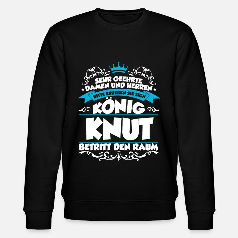 Knut Name Design - Stanley/Stella Unisex Bio-Sweatshirt CHANGER  - Schwarz