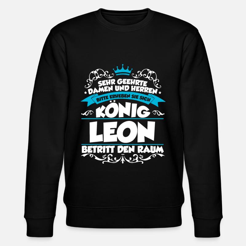 Leon Name Design - Stanley/Stella Unisex Bio-Sweatshirt CHANGER  - Schwarz