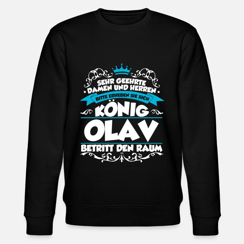 Olav Name Design - Stanley/Stella Unisex Bio-Sweatshirt CHANGER - Schwarz