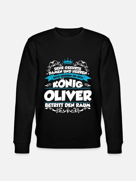 Oliver Name Design - Stanley/Stella Unisex Bio-Sweatshirt CHANGER - Schwarz