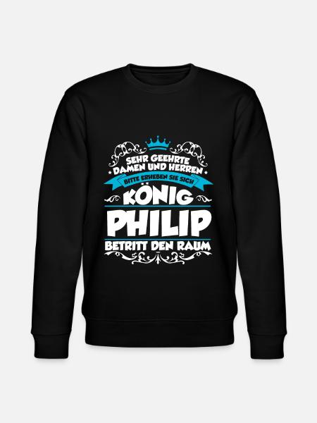 Philip Name Design - Stanley/Stella Unisex Bio-Sweatshirt CHANGER  - Schwarz