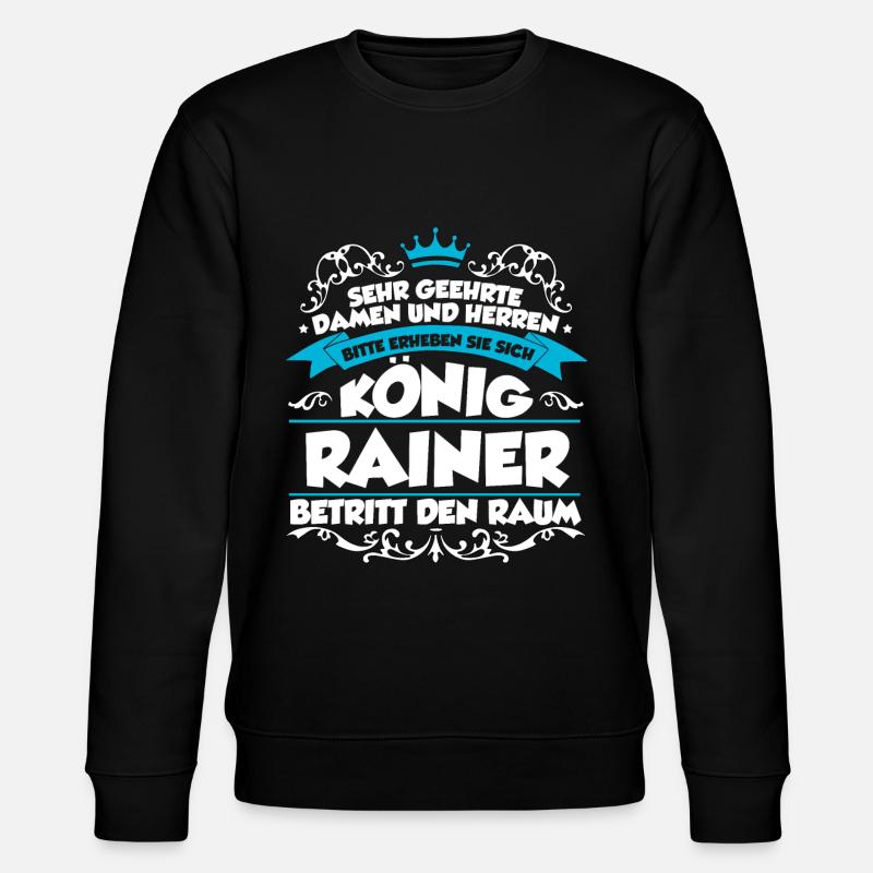 Rainer Name Design - Stanley/Stella Unisex Bio-Sweatshirt CHANGER  - Schwarz