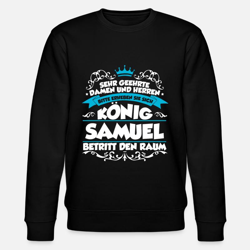 Samuel Name Design - Stanley/Stella Unisex Bio-Sweatshirt CHANGER - Schwarz